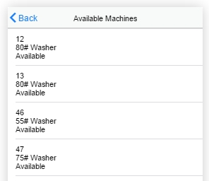 pic showing available machines